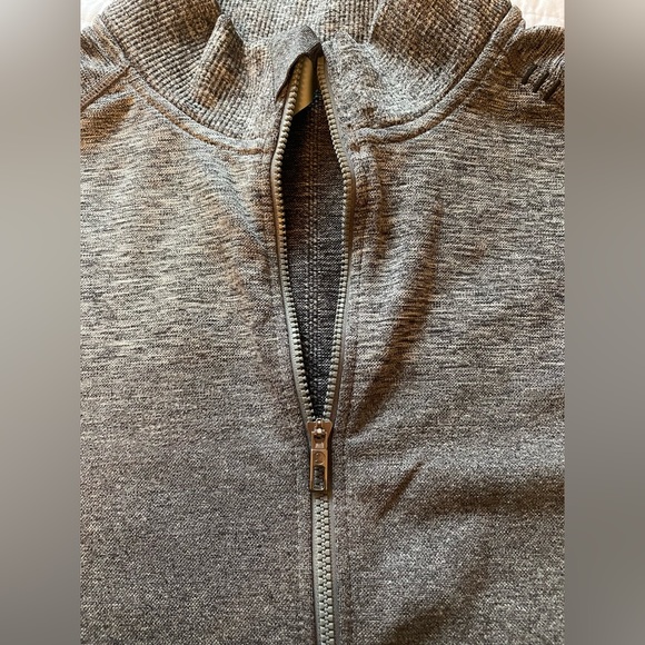Men’s Lululemon Collared Zip Sweater - Marled Grey - Picture 6 of 9